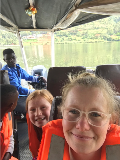 klassen family 5 five africa rwanda home of hope lacey jacob jake eleah brianca blaze fun safari trip mission tour hoh brian thomson blog post 2019 boat ride kigaga