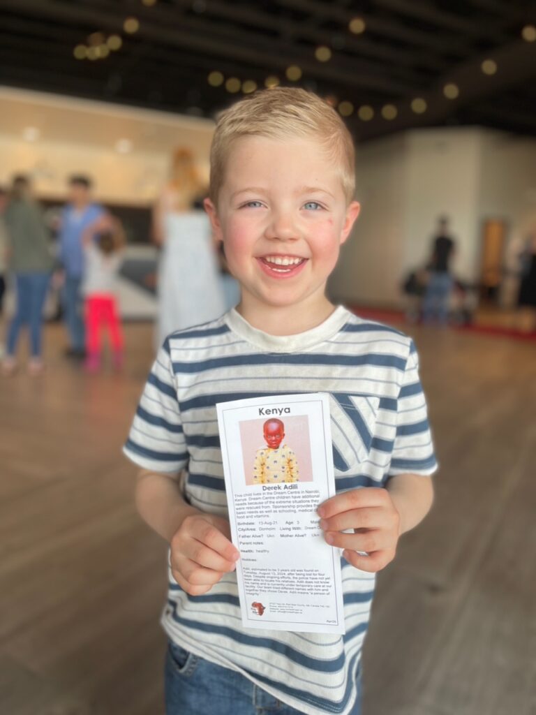 boy sponsoring boy derek josiah canada alberta sponsor child children 5-year-old