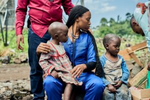 Anita nurse sponsored girl from rwanda serving medically in DRCongo