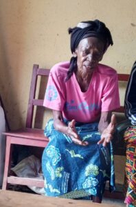 elderly woman Pascasie rwanda thankful 