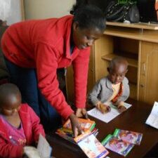 beatrice teacher kindergarten dream centre center nairobi kenya africa daniel diana bushebi home of hope brian thomson 