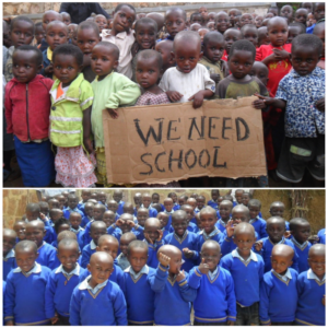 we need school - before and after in Home of Hope Cyuru, Rwanda